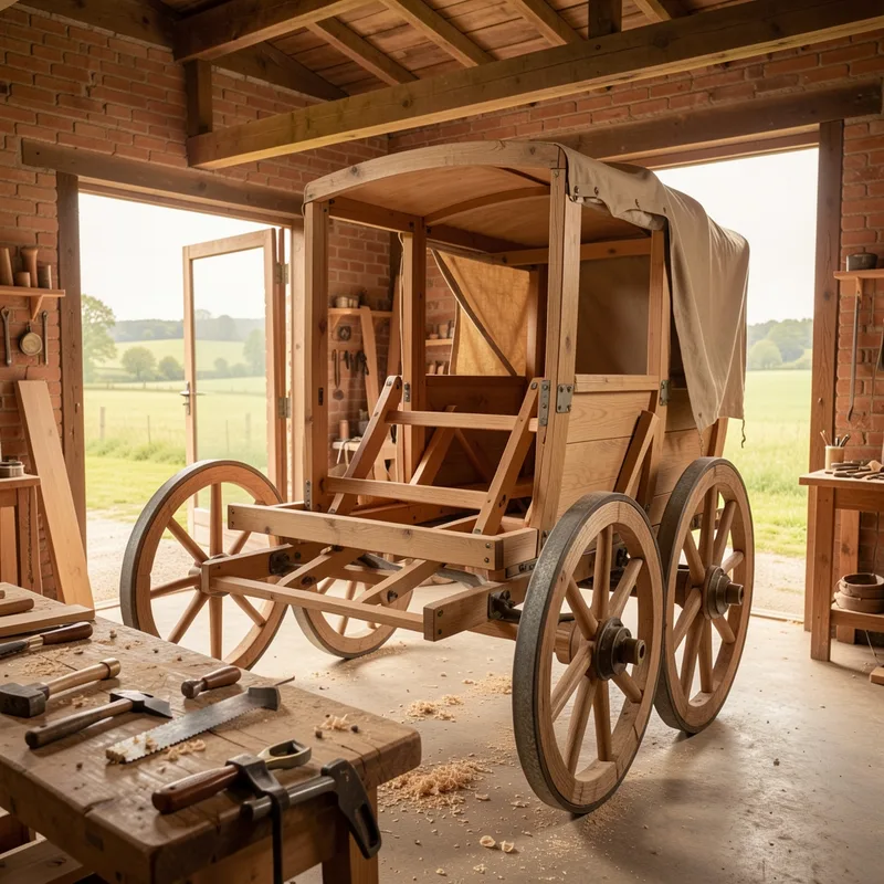 Fabrication roulotte hippomobile : étapes, coûts et plans détaillés (2026)