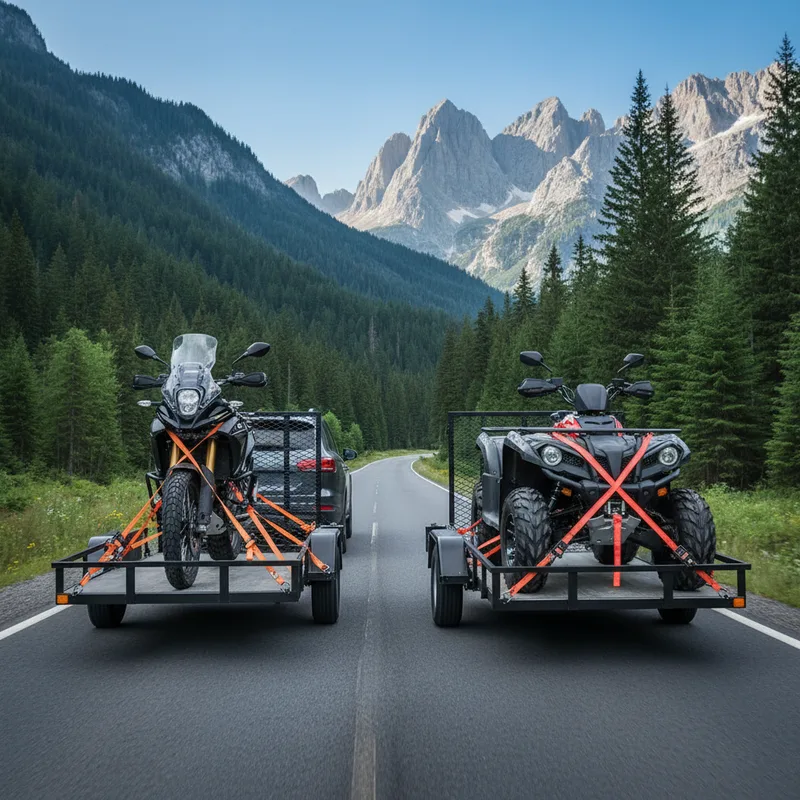 Remorques de loisirs : transporter quads, motos et bateaux en toute sécurité
